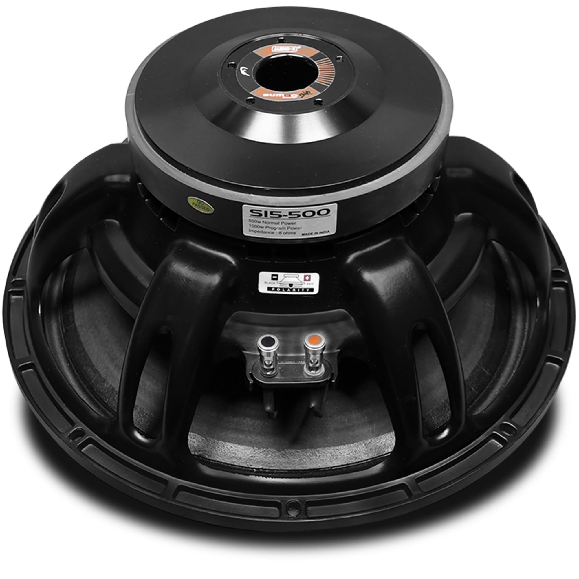 AUDiO-X SUMO-500, 15'' DJ Speaker - 500W Power Rating, 8 OHM, 3